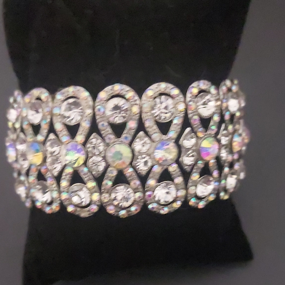 Dazzling Silver Crystal Bracelet